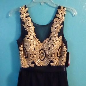 Navy City Triangles Dress 👗